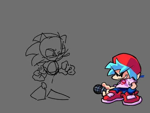 Old Scrapped Sonic Funkin Anim